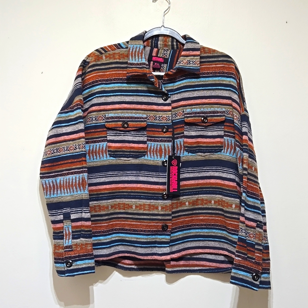 Rock&Roll Denim Apache Junior's Shirt Jacket